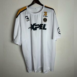 XPEL Racing Pit Crew Jersey #3 White Gold Black Motorsport Team Shirt XL